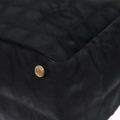 CHANEL New Travel line Tote Bag Nylon Black CC FF4204