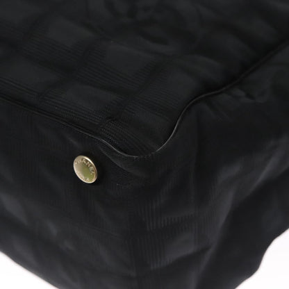 CHANEL New Travel line Tote Bag Nylon Black CC FF4204