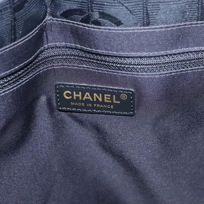 CHANEL New Travel line Tote Bag Nylon Black CC FF4204