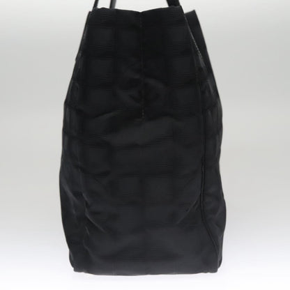 CHANEL New Travel line Tote Bag Nylon Black CC FF4204