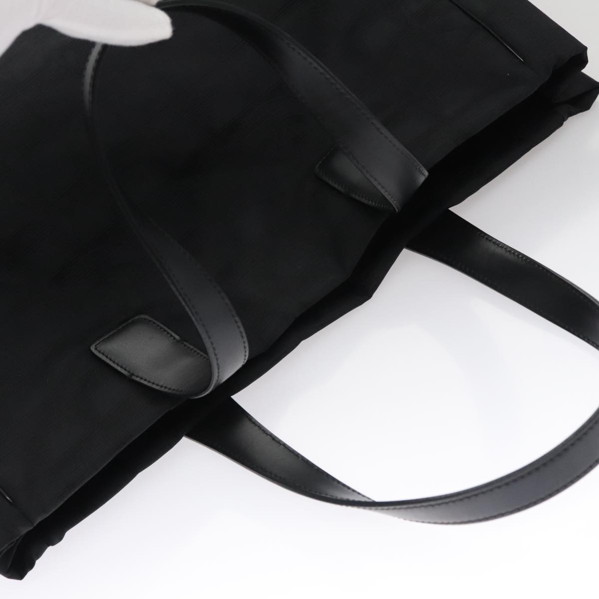 CHANEL New Travel line Tote Bag Nylon Black CC FF4204