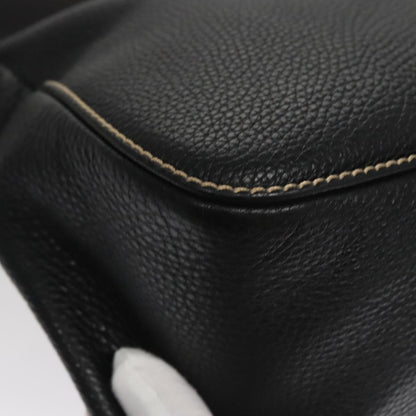 CHANEL Shoulder Bag Caviar Skin Black CC FF4222
