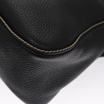CHANEL Shoulder Bag Caviar Skin Black CC FF4222