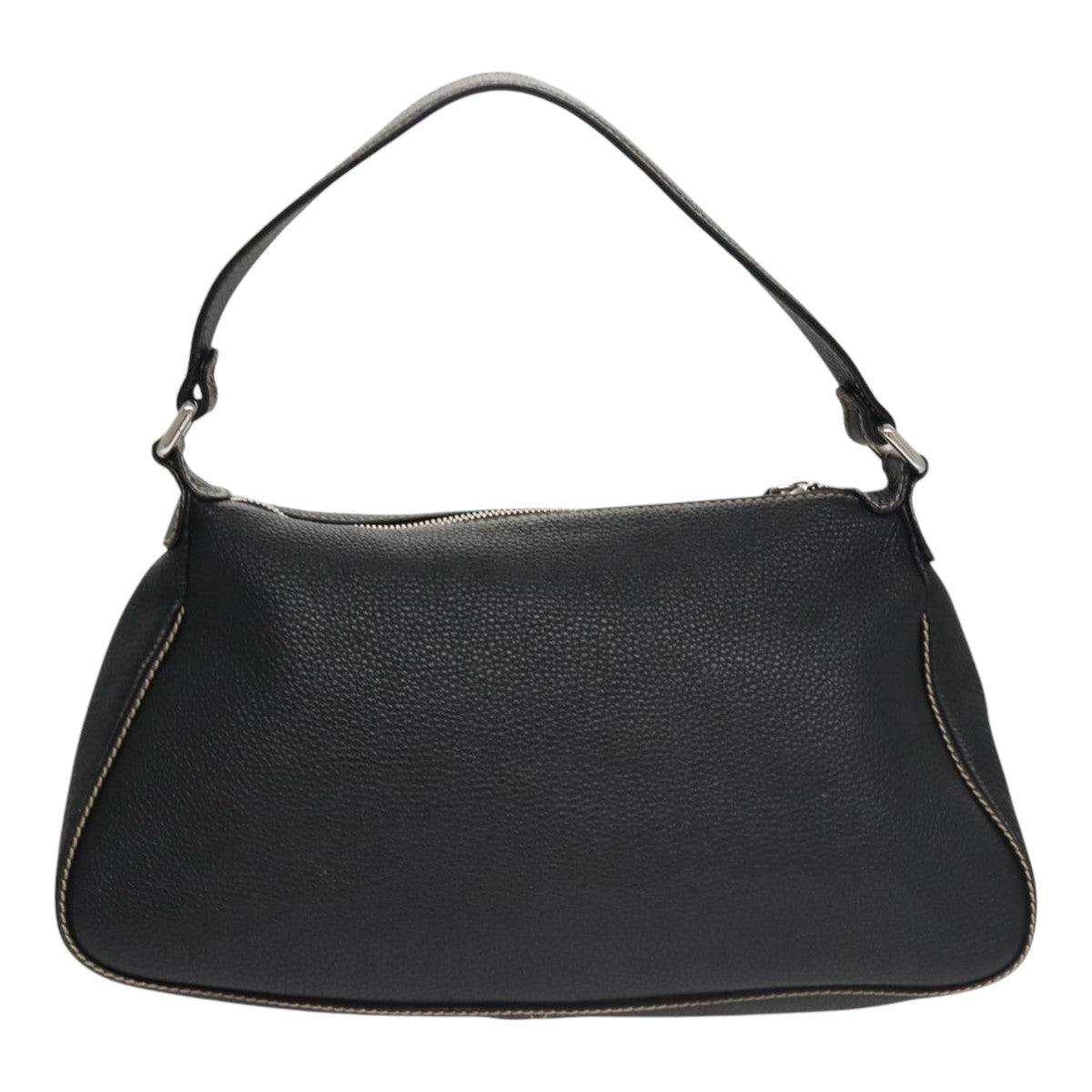 CHANEL Shoulder Bag Caviar Skin Black CC FF4222