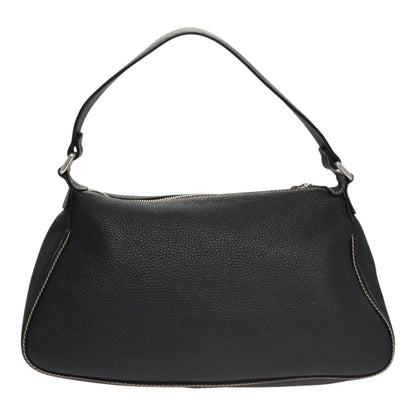 CHANEL Shoulder Bag Caviar Skin Black CC FF4222