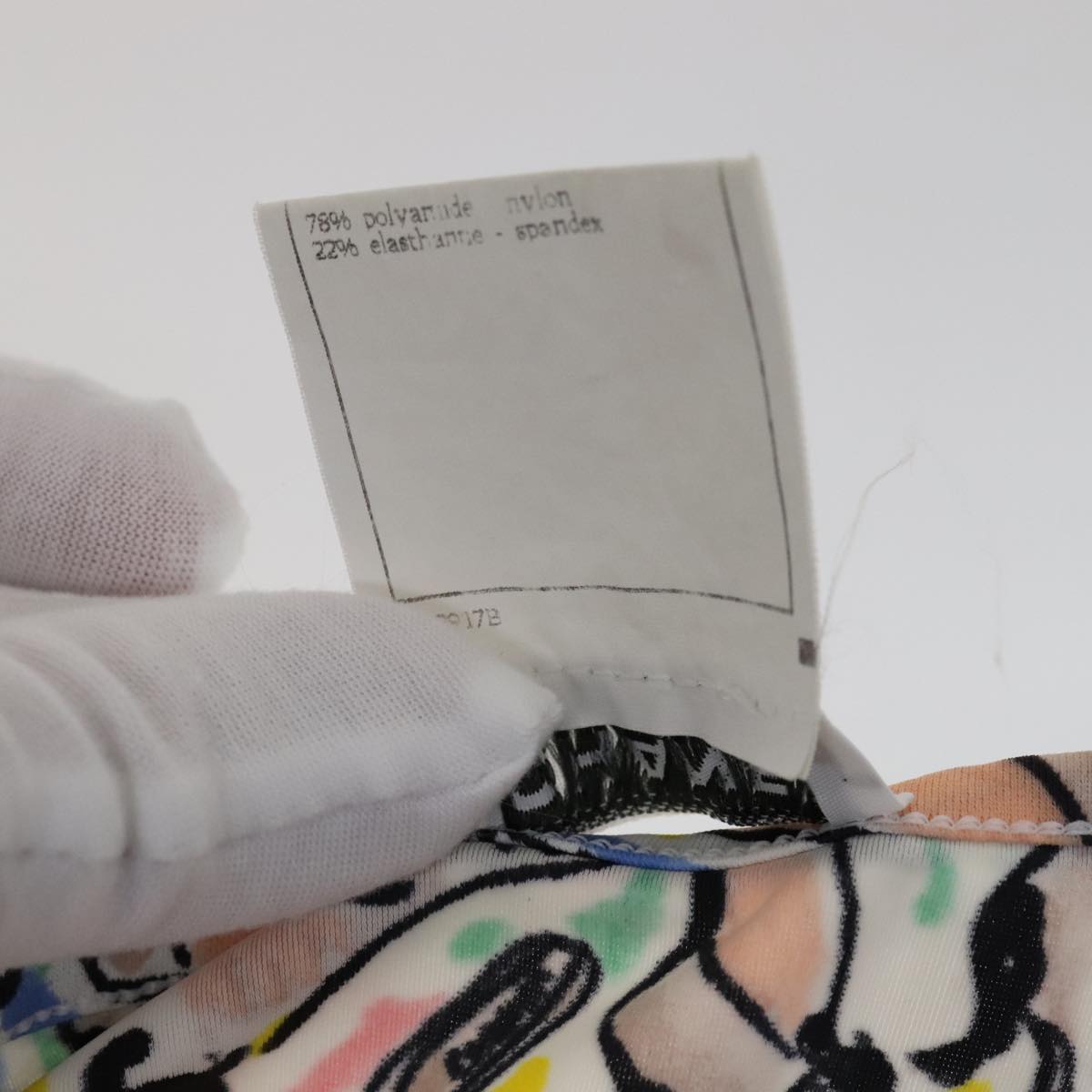 CHANEL Short Sleeve Nylon Multicolor CC FF4348