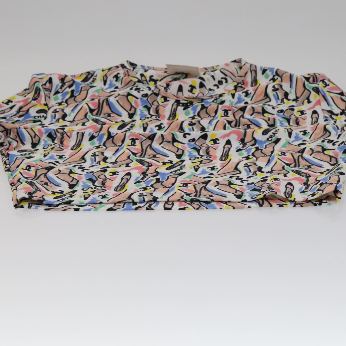 CHANEL Short Sleeve Nylon Multicolor CC FF4348