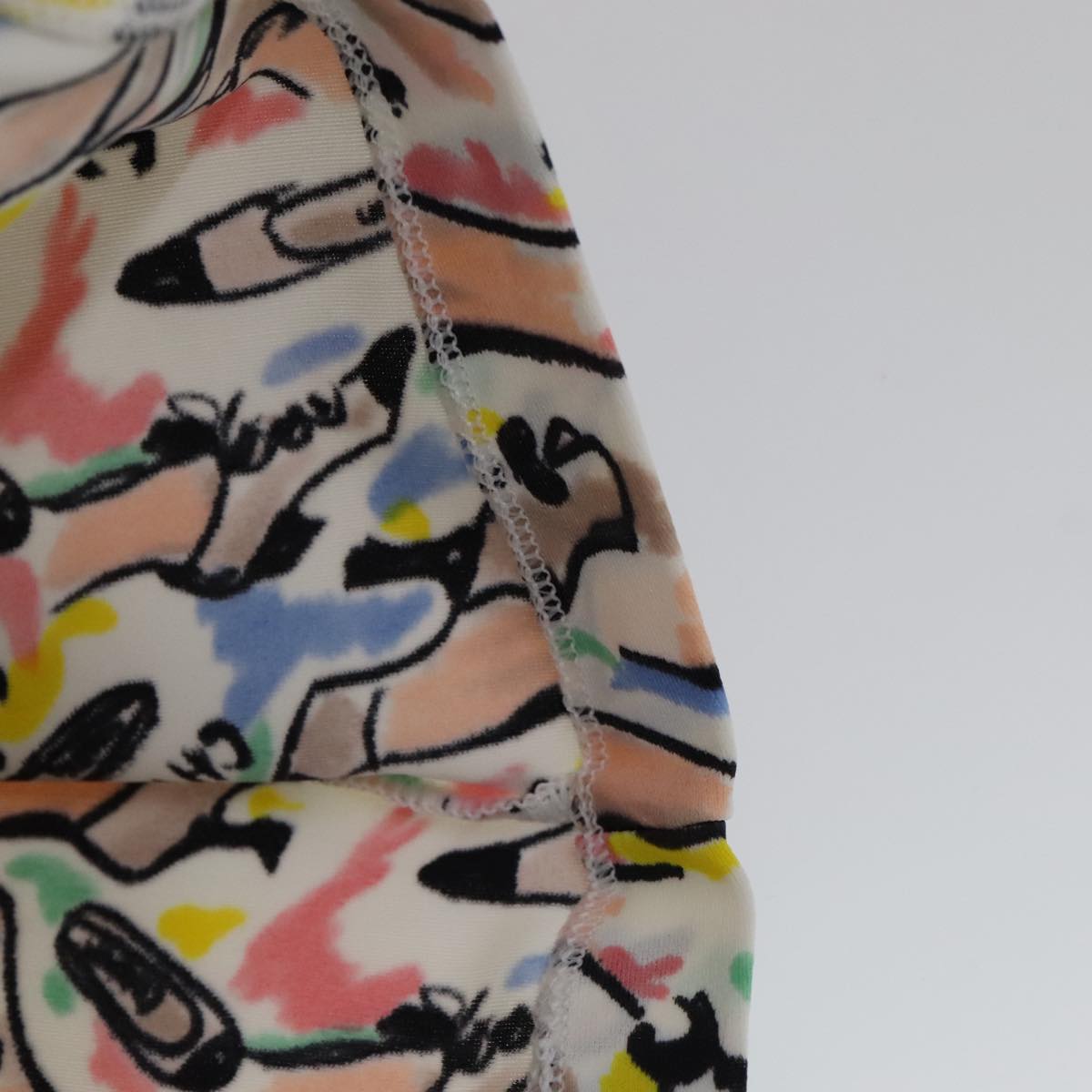CHANEL Short Sleeve Nylon Multicolor CC FF4348