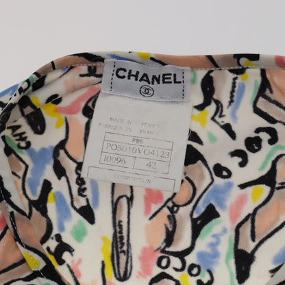 CHANEL Short Sleeve Nylon Multicolor CC FF4348