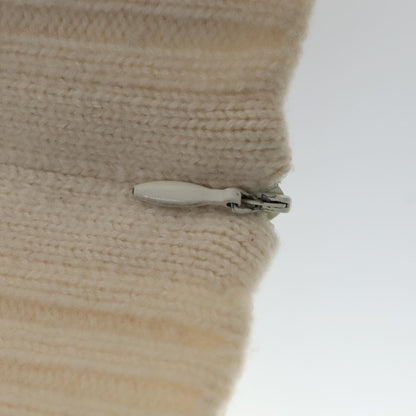 CHANEL Turtleneck Wool Beige CC FF4814