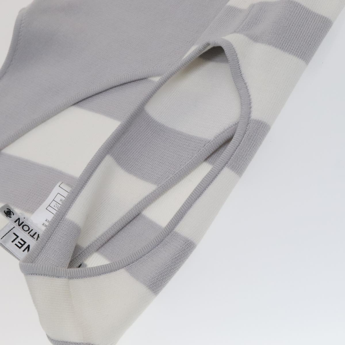 CHANEL Tank Top Cotton 38 Gray CC FF4830