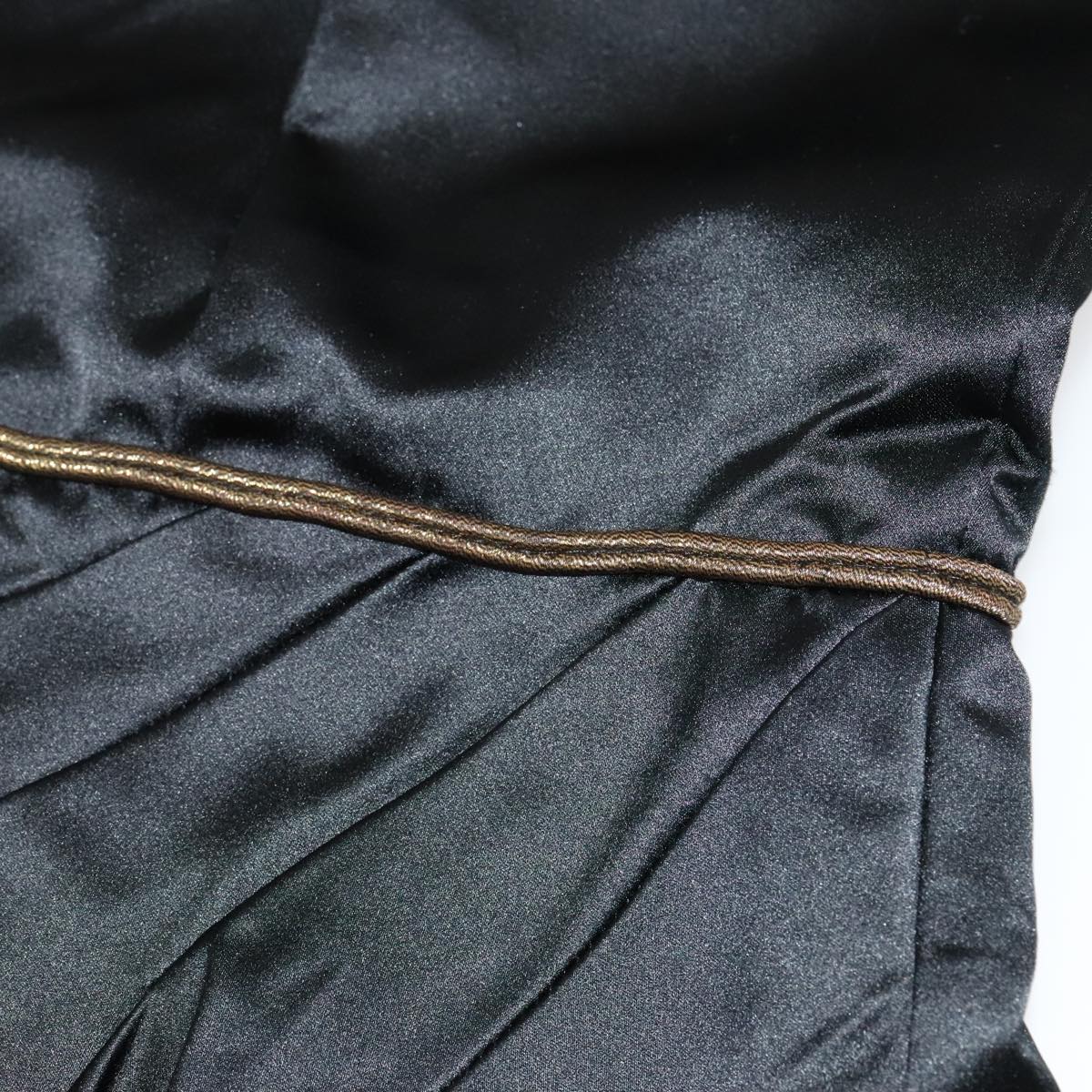 CHANEL One Piece Silk Black CC FF4895