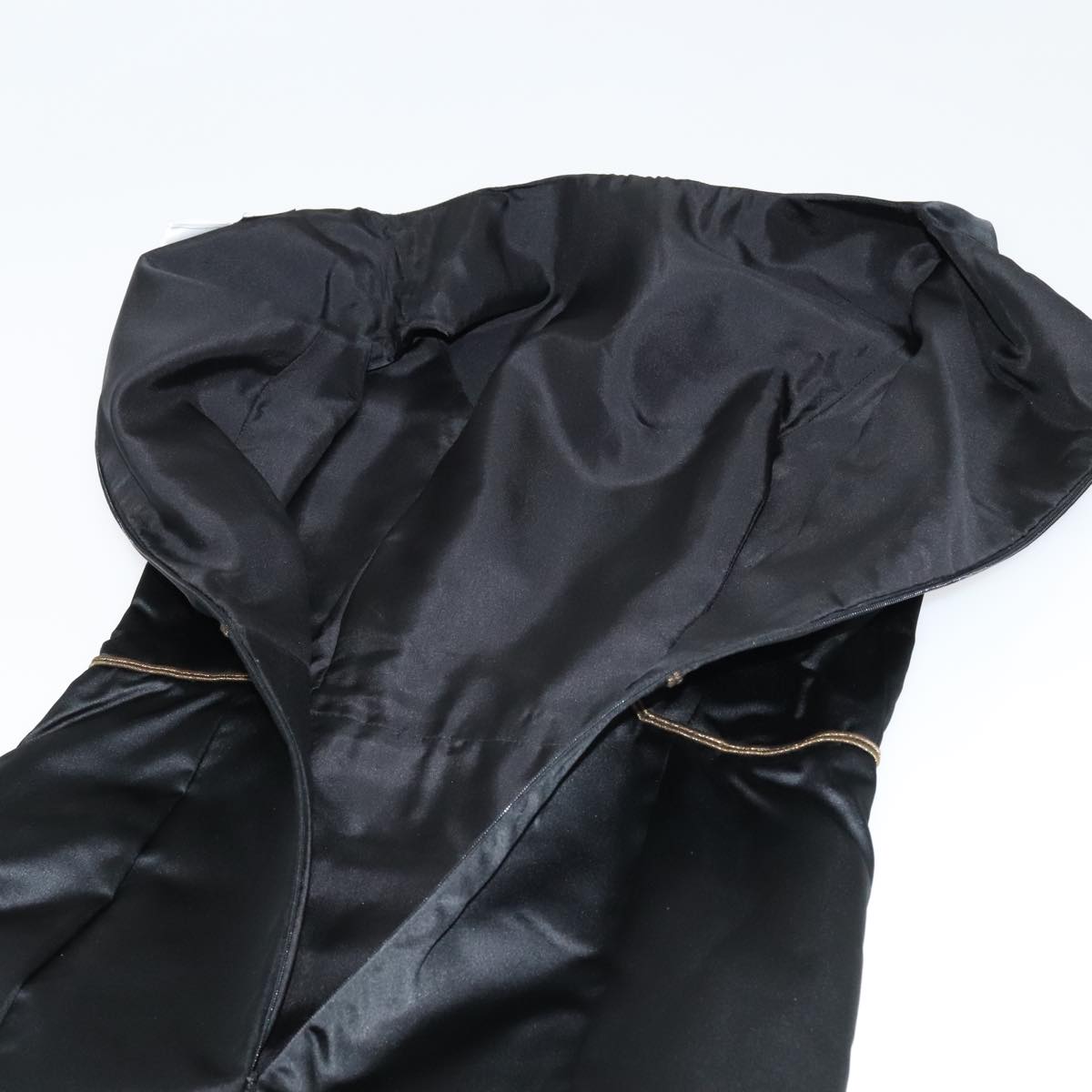 CHANEL One Piece Silk Black CC FF4895