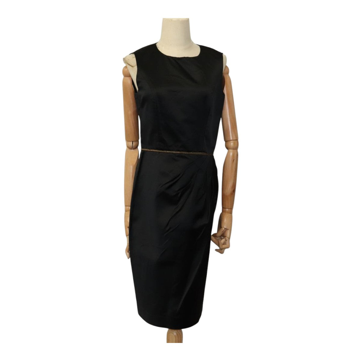 CHANEL One Piece Silk Black CC FF4895