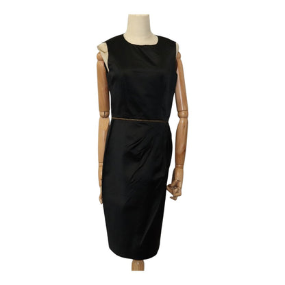 CHANEL One Piece Silk Black CC FF4895