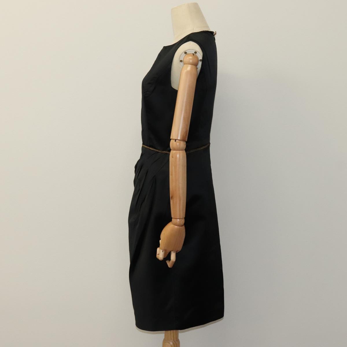 CHANEL One Piece Silk Black CC FF4895