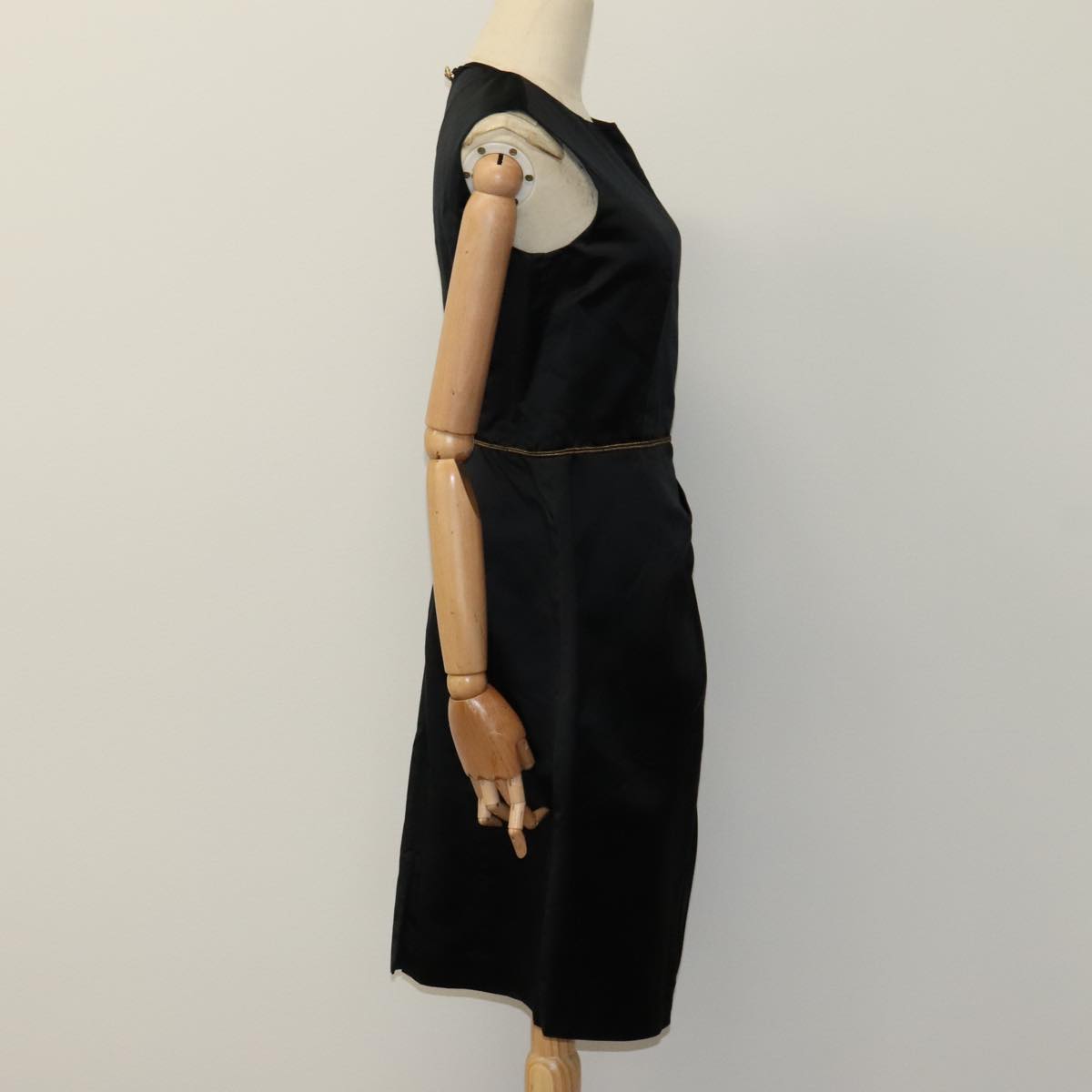 CHANEL One Piece Silk Black CC FF4895