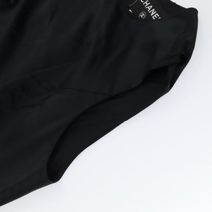 CHANEL One Piece Silk Black CC FF4895