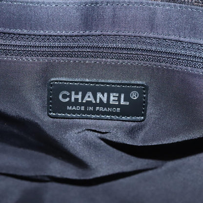 CHANEL New Travel line Tote Bag Nylon Brown CC FF4903