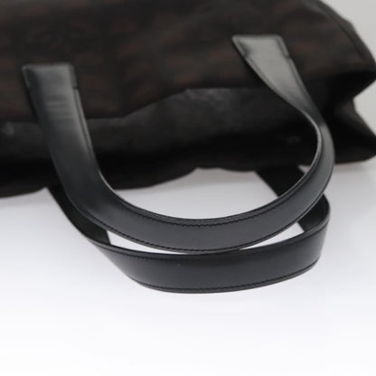 CHANEL New Travel line Tote Bag Nylon Brown CC FF4903