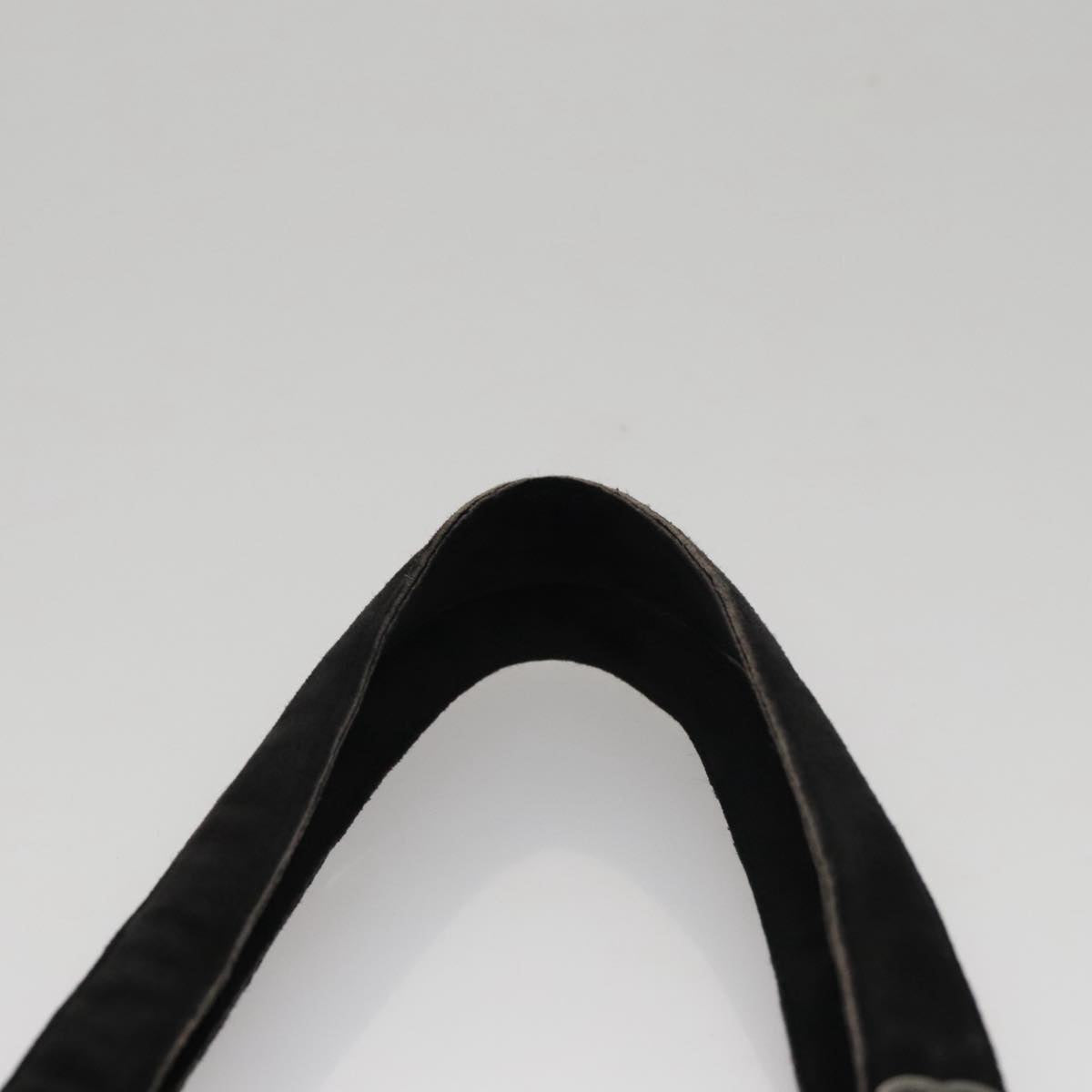 CHANEL Tote Bag Suede Black CC FF5957