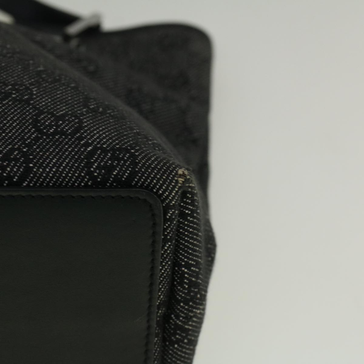 GUCCI GG Canvas Tote Bag Black 31244  fm2943