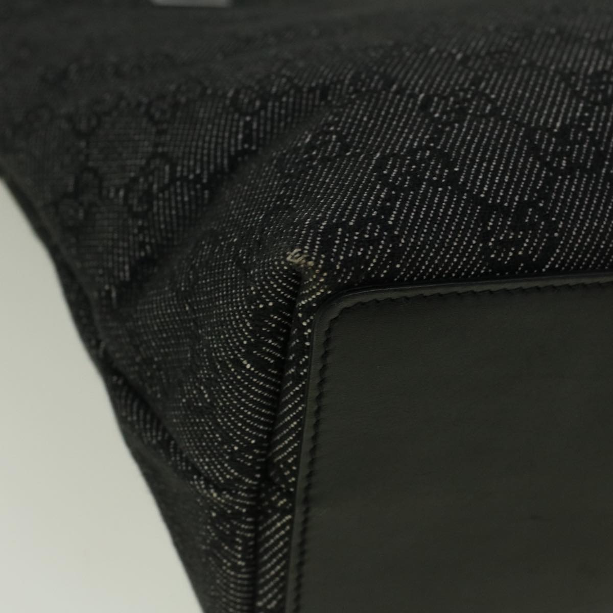 GUCCI GG Canvas Tote Bag Black 31244  fm2943
