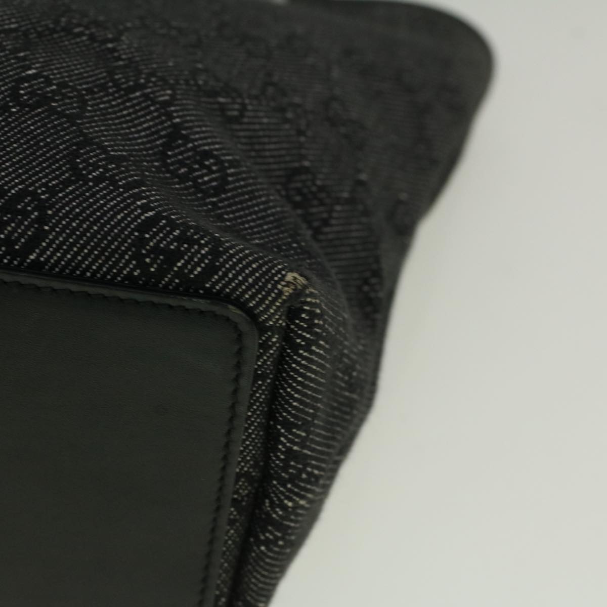 GUCCI GG Canvas Tote Bag Black 31244  fm2943