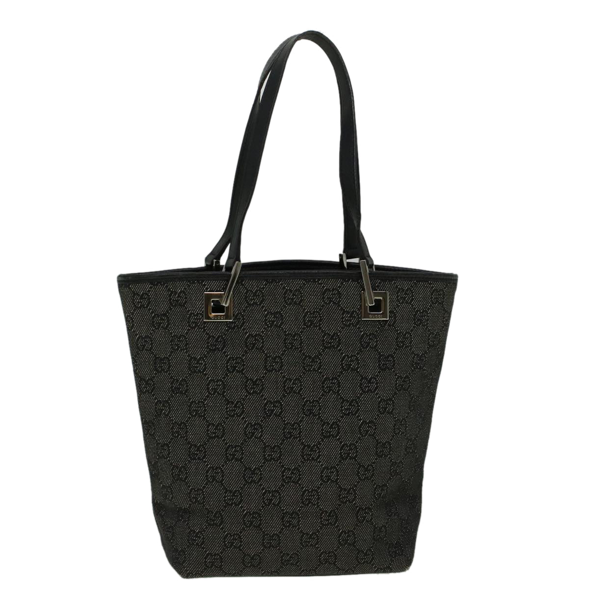 GUCCI GG Canvas Tote Bag Black 31244  fm2943
