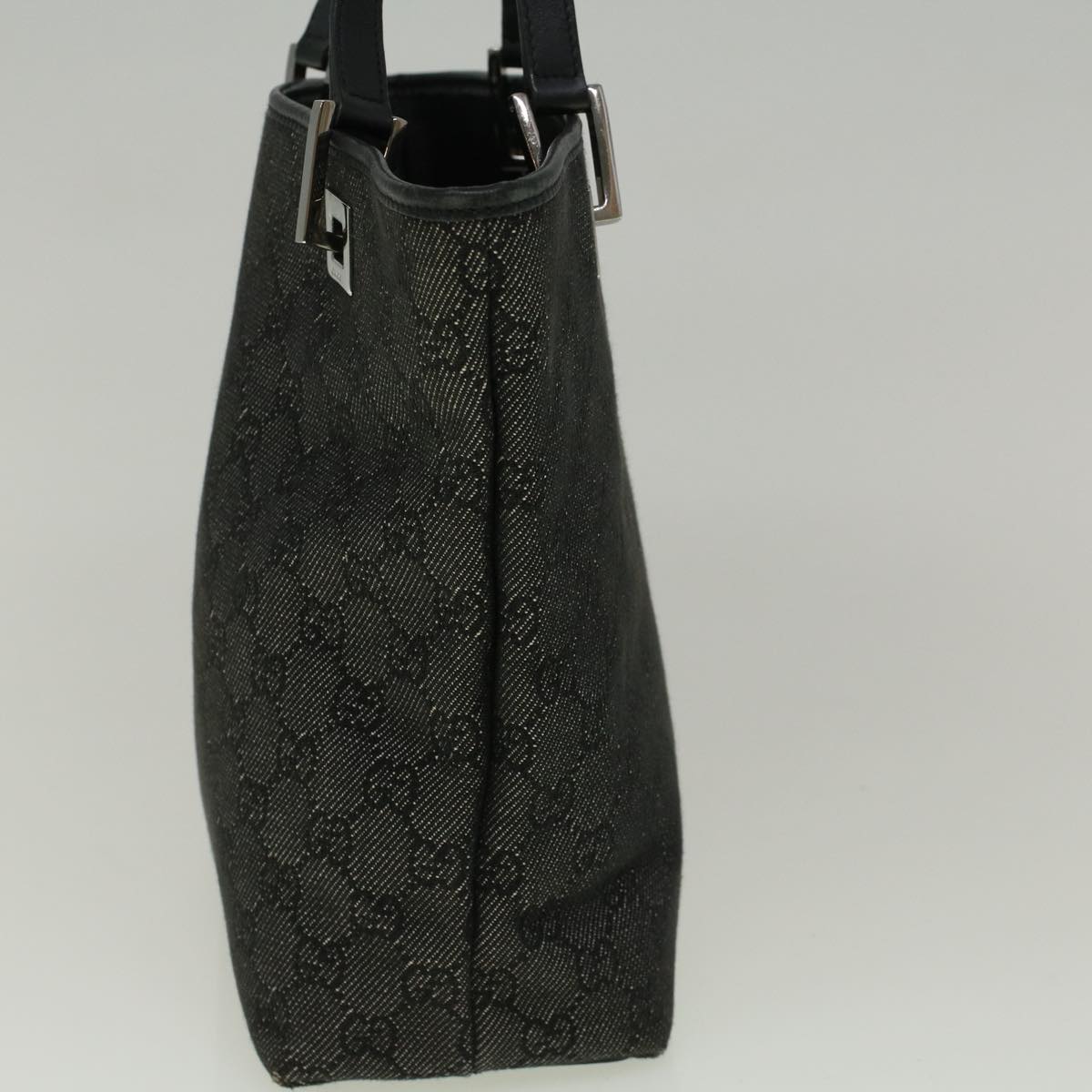 GUCCI GG Canvas Tote Bag Black 31244  fm2943