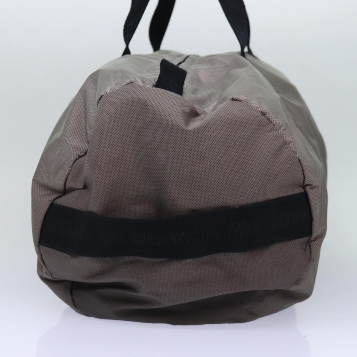 CHANEL Sports Line Boston Bag Nylon Black Gray CC fm3627