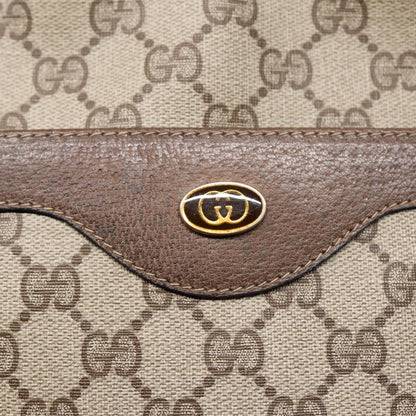 GUCCI GG Supreme Web Sherry Line Tote Bag PVC Beige 39 02 003  fm3734