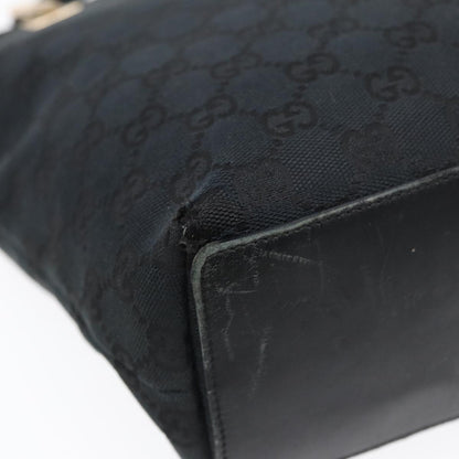 GUCCI GG Canvas Tote Bag Black Gold 002 1099 2404  fm3780
