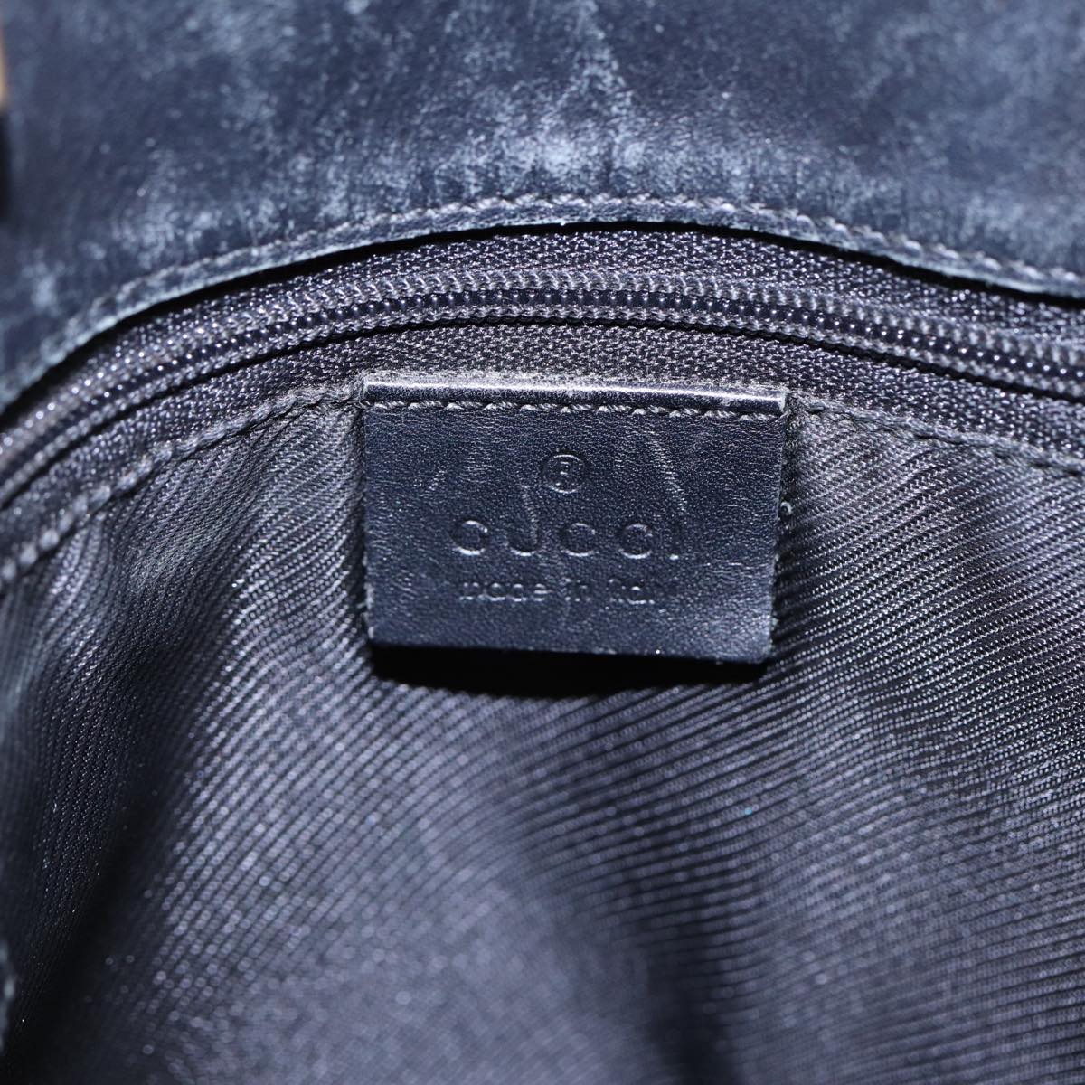 GUCCI GG Canvas Tote Bag Black Gold 002 1099 2404  fm3780