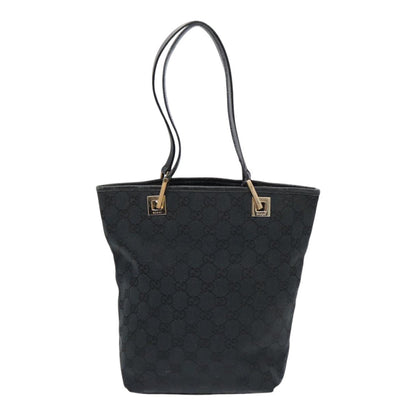 GUCCI GG Canvas Tote Bag Black Gold 002 1099 2404  fm3780