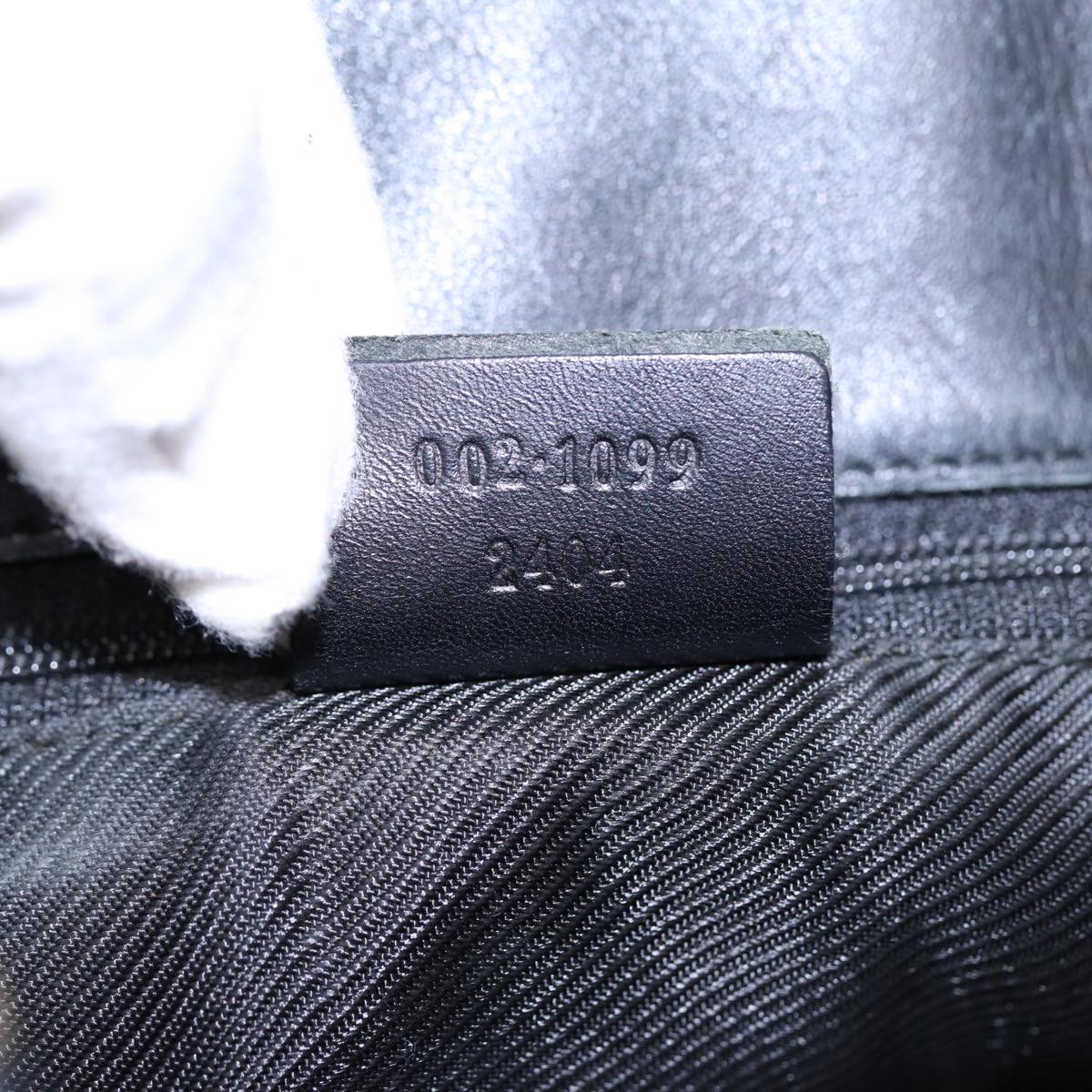 GUCCI GG Canvas Tote Bag Black Gold 002 1099 2404  fm3780