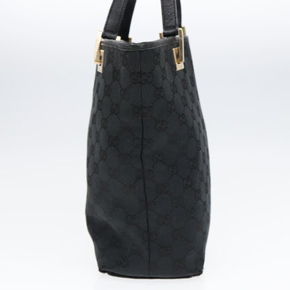 GUCCI GG Canvas Tote Bag Black Gold 002 1099 2404  fm3780