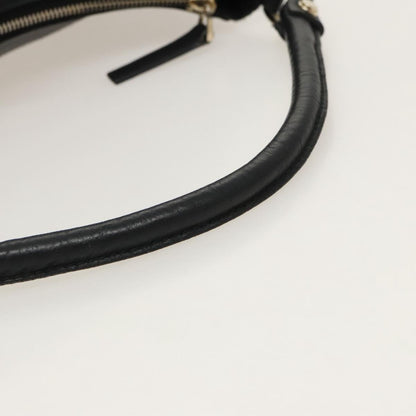 GUCCI Abbey Hand Bag Leather Black Gold 189833  fm4007