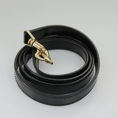 GUCCI Bamboo Hand Bag Patent leather 2way Black Gold 000 270 0323  fm4078