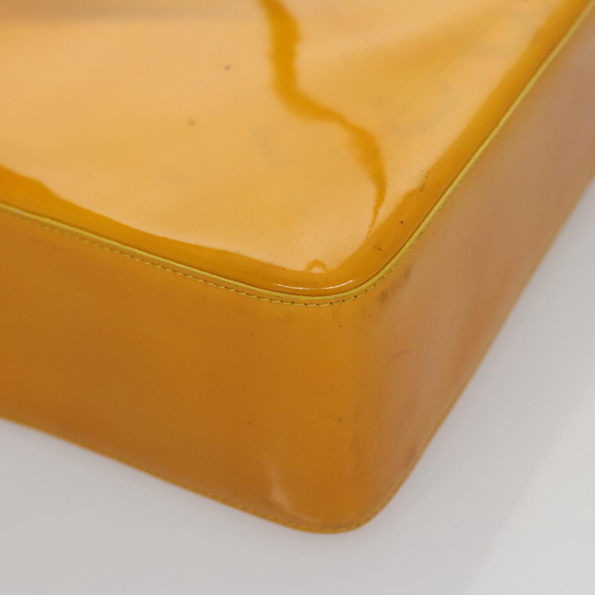 CHANEL Tote Bag Enamel Yellow CC fm4195