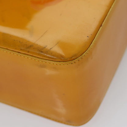 CHANEL Tote Bag Enamel Yellow CC fm4195