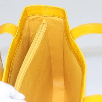 CHANEL Tote Bag Enamel Yellow CC fm4195