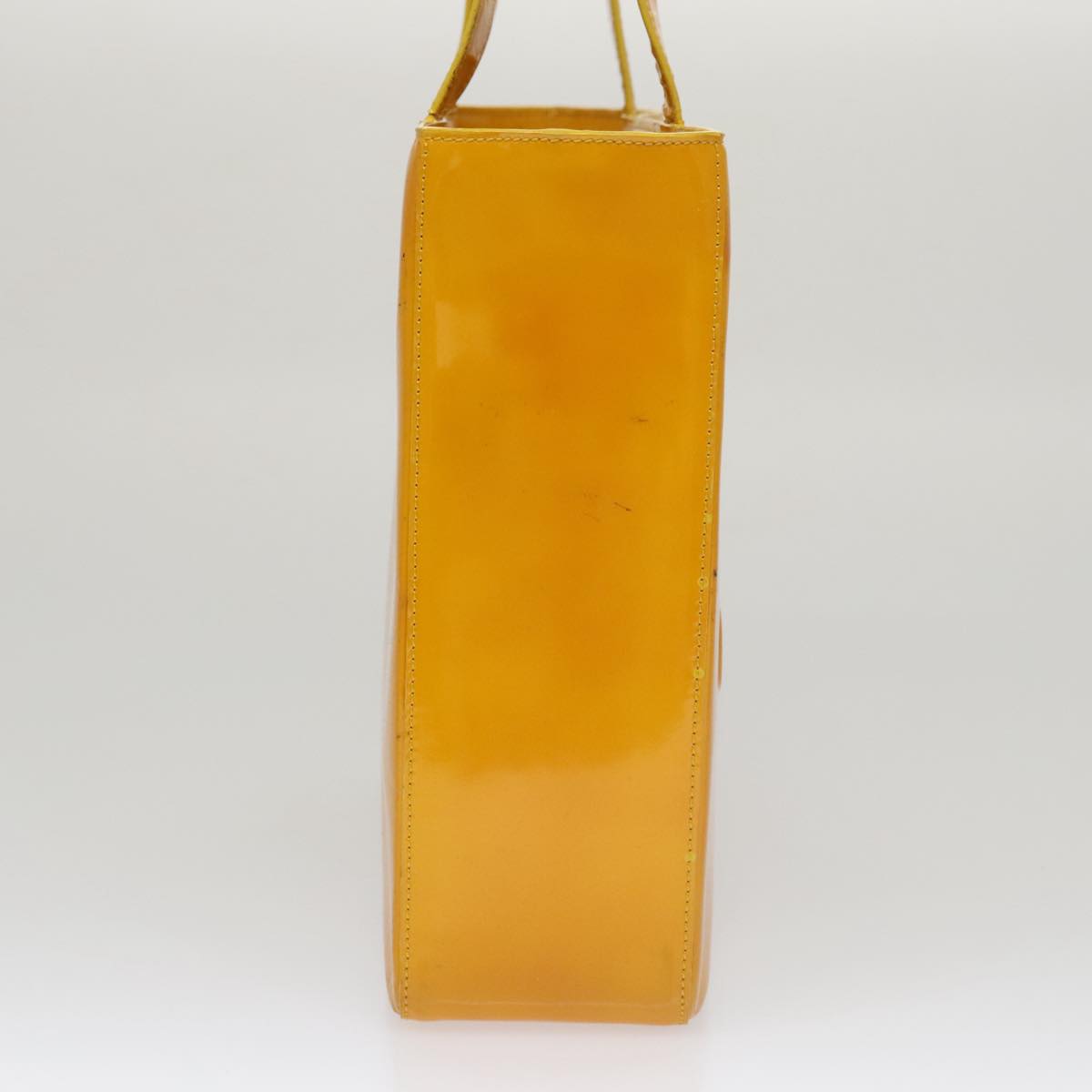 CHANEL Tote Bag Enamel Yellow CC fm4195