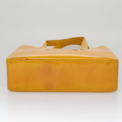 CHANEL Tote Bag Enamel Yellow CC fm4195