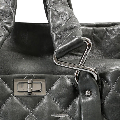 Chanel Black Lambskin Eight Knots Tote