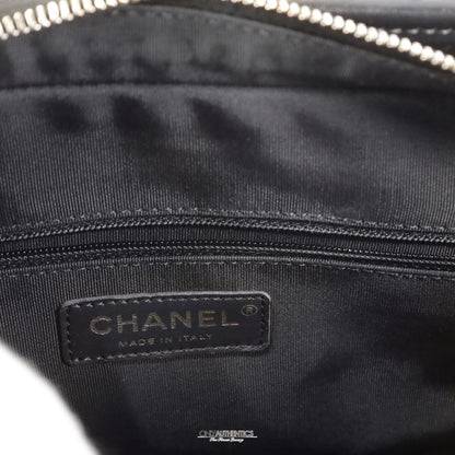 Chanel Navy Shearling Fur and Leather Gabrielle Bag