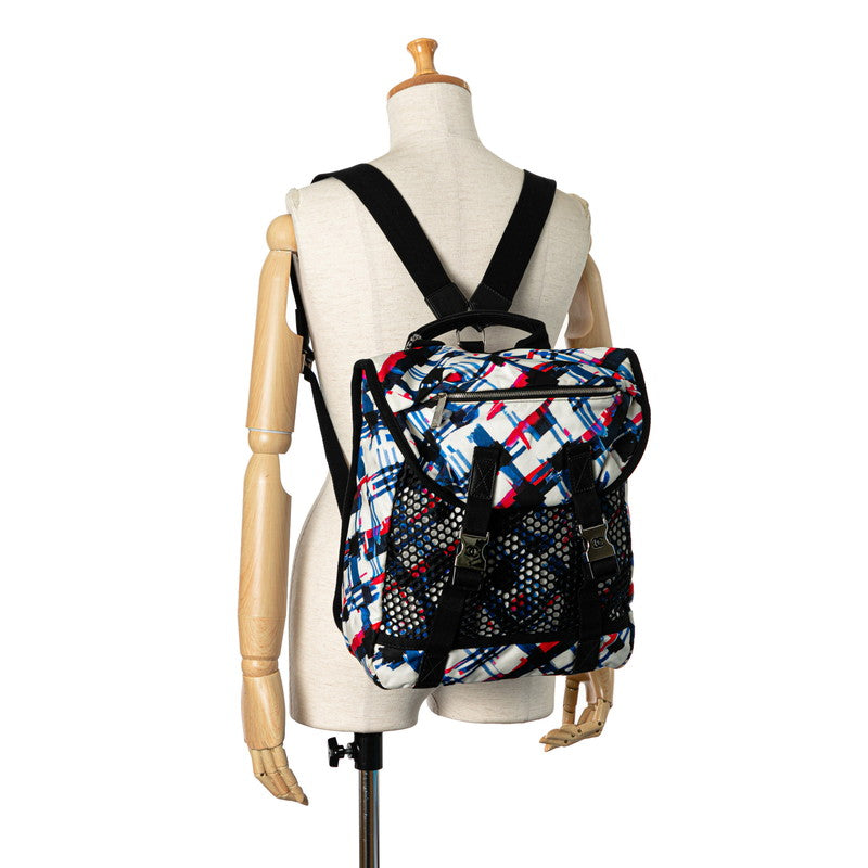 Chanel Nylon Canvas Coco Mark Backpack