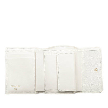 Chanel Caviar Skin Trifold Wallet AP3604