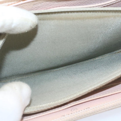 CHANEL Camelia Zip Around Wallet Leather Pink CC am1797g