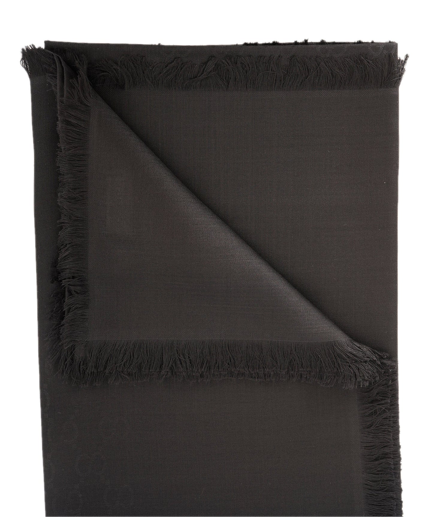 Gucci Black GG Web Wool/Silk Scarf ABL0021